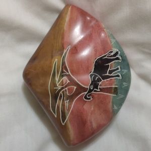Hand Carved African Sunset Trinket Box
